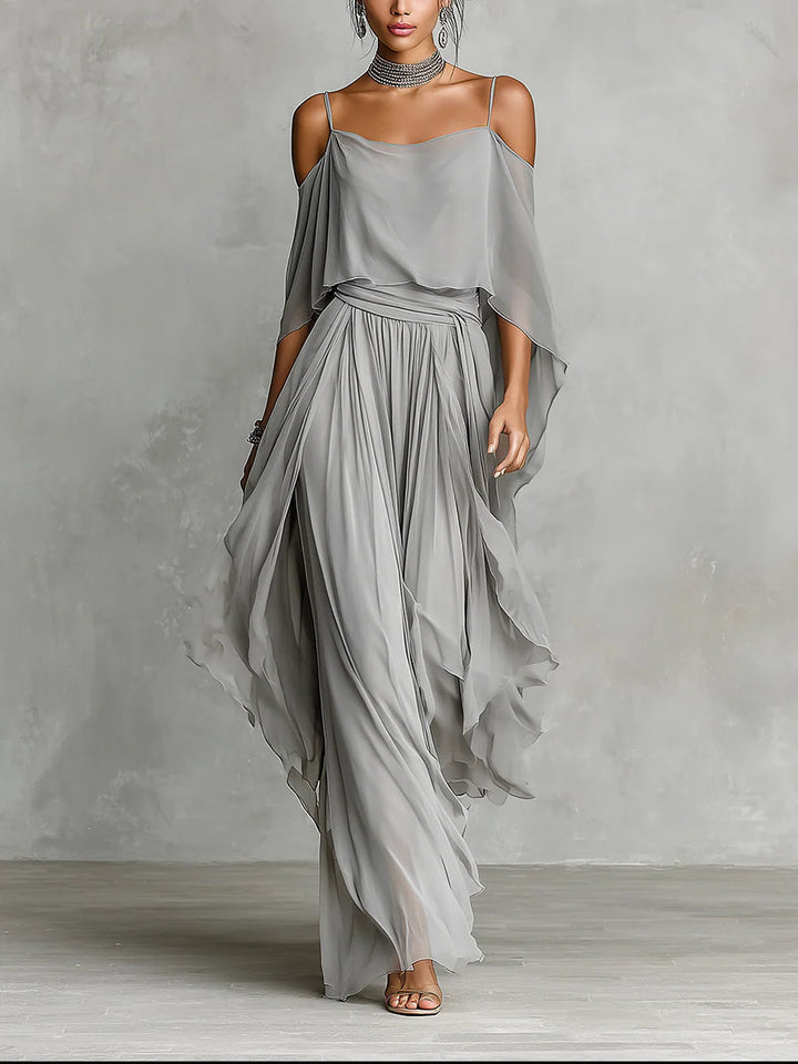 Isabella - Conjunto Chiffon Leve e Fluido