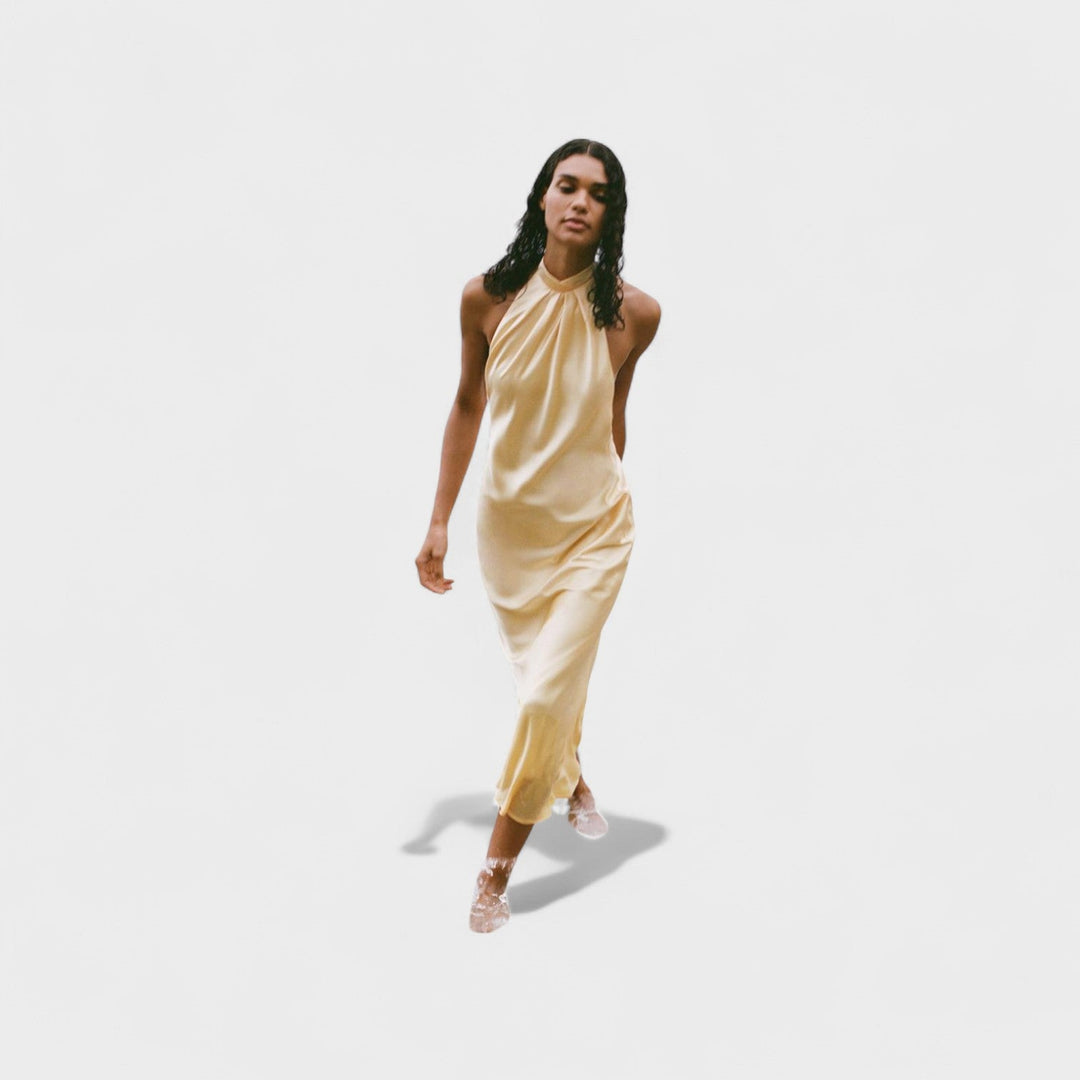 Sofia – Halter Saten Haljina