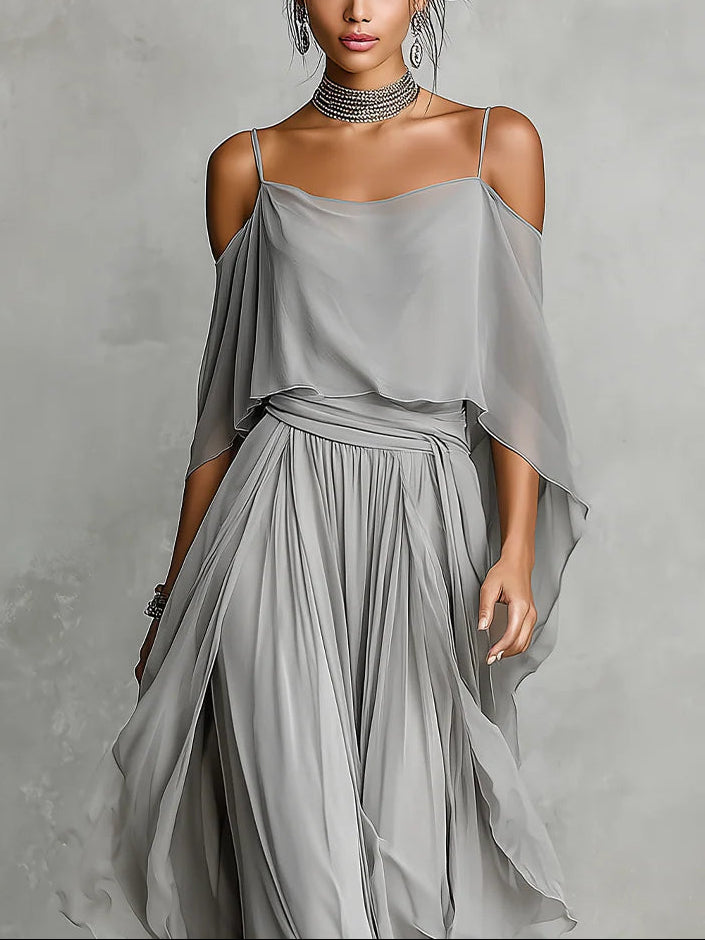 Isabella - Conjunto Chiffon Leve e Fluido