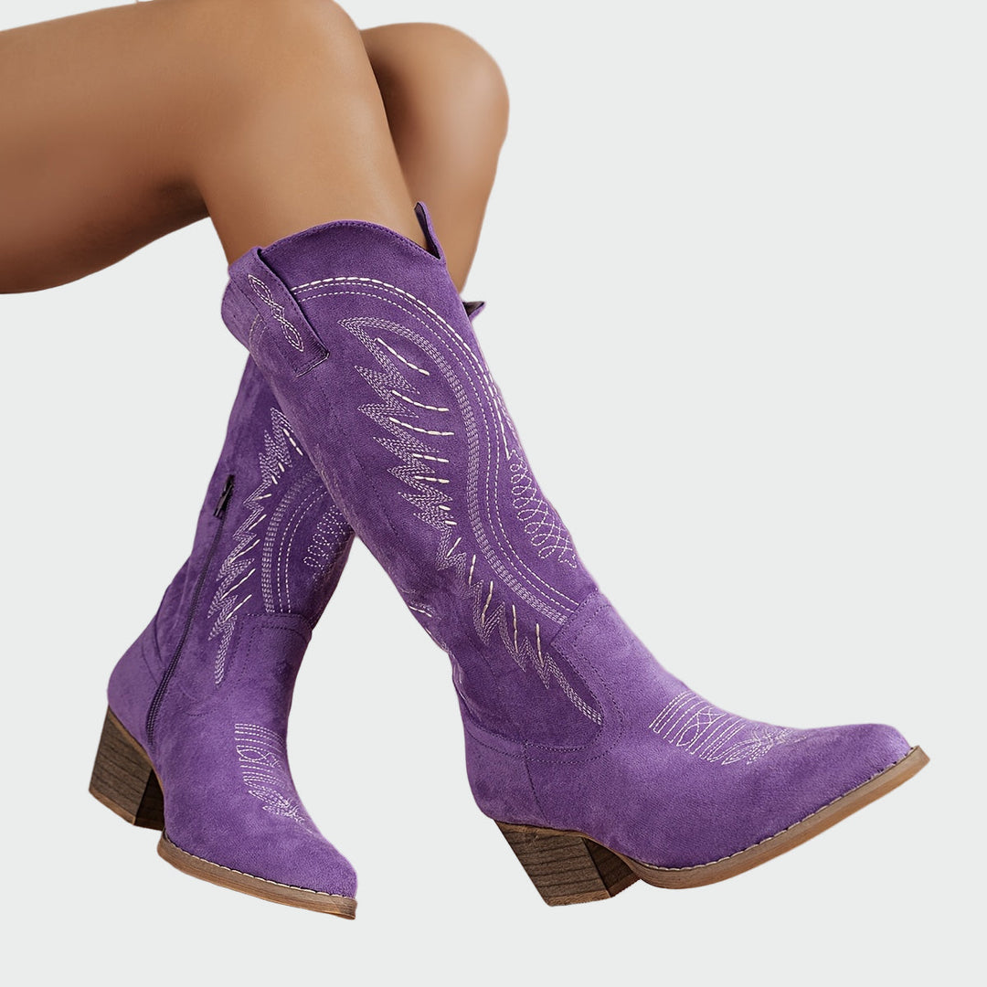 Biserka - Stylish vezene western čizme
