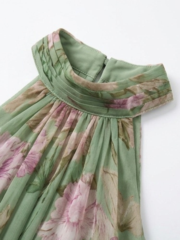 Leah - Vestido Maxi Rendado Halter
