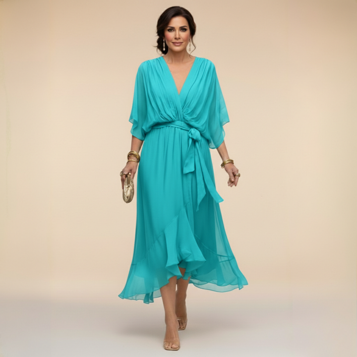 Haljina Celeste Chiffon Fluida