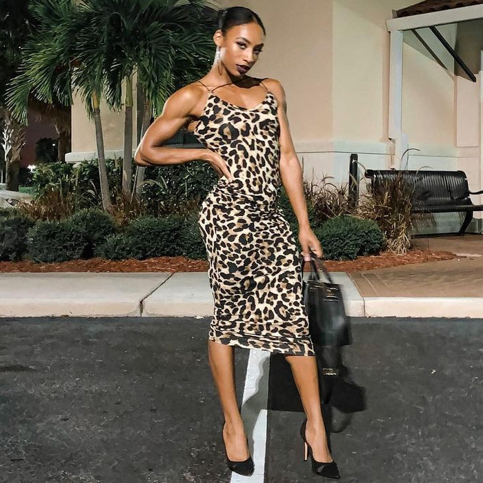 Leopard - Seksi Uska Haljina