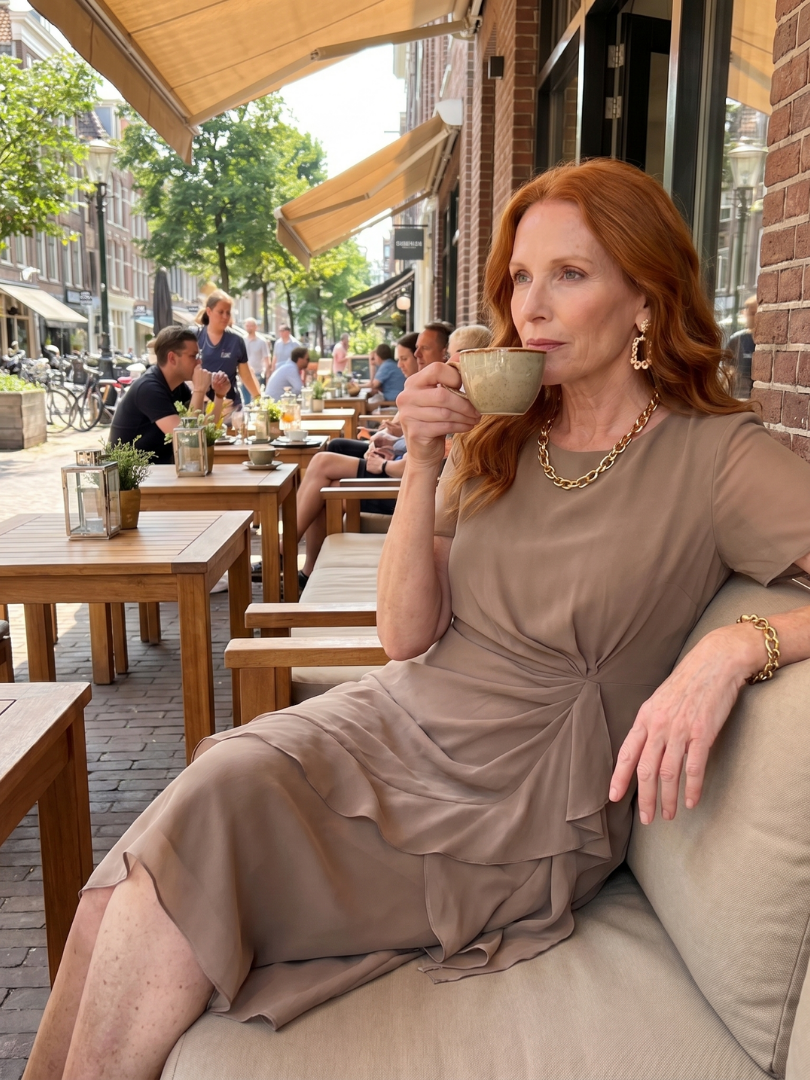 Ambar - Elegantna Midi Haljina