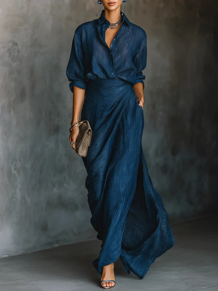 Pandora - Vestido Maxi Drapeado