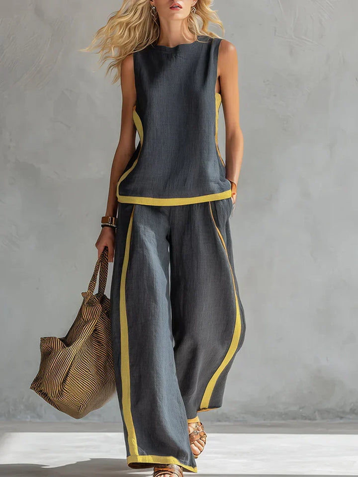 Evelyn - Conjunto Perna Larga Elegante