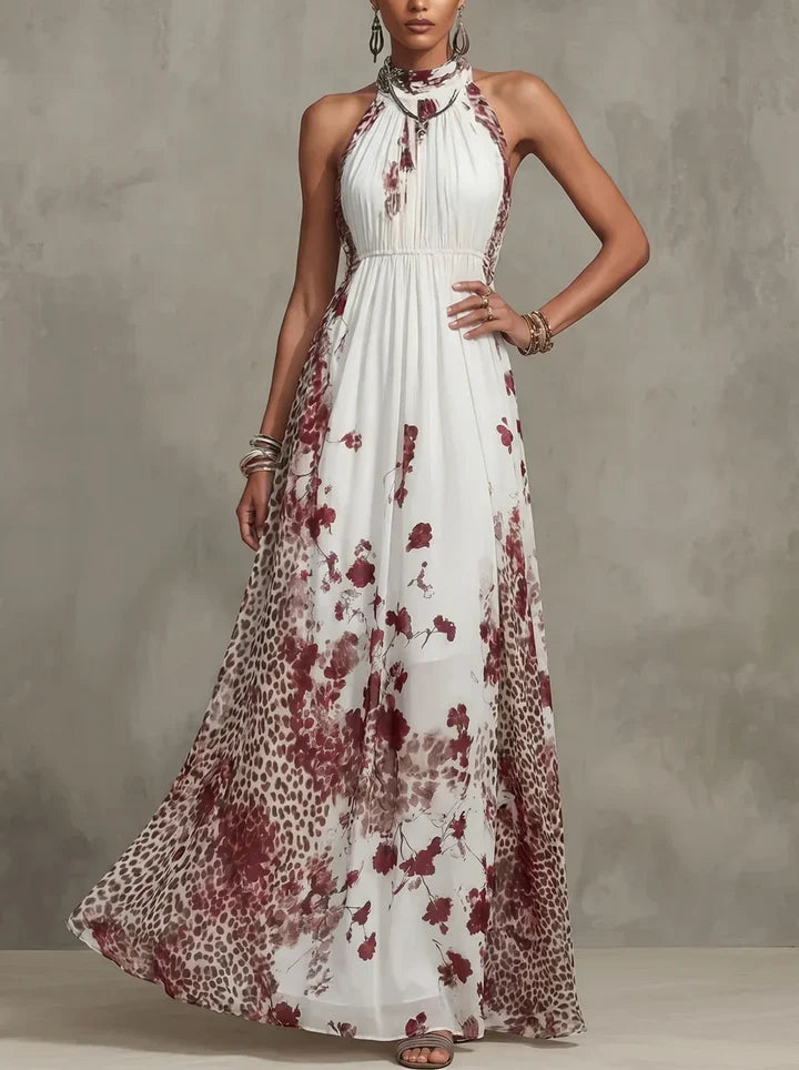 Isabella - Vestido Maxi Halter Floral