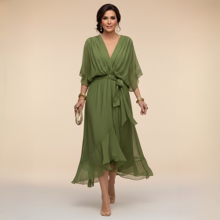 Haljina Celeste Chiffon Fluida