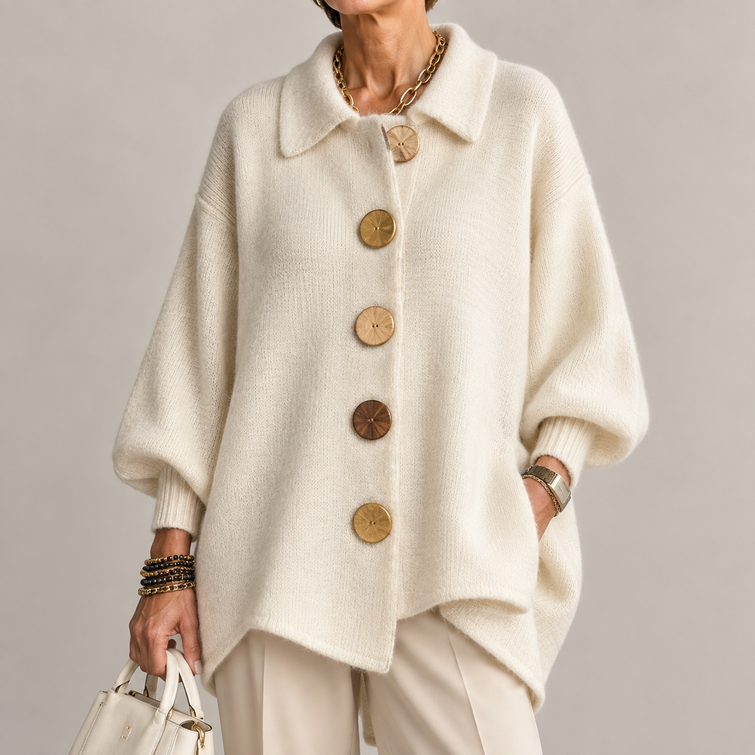 Isadora - Oversized Kardigan s Ovratnikom