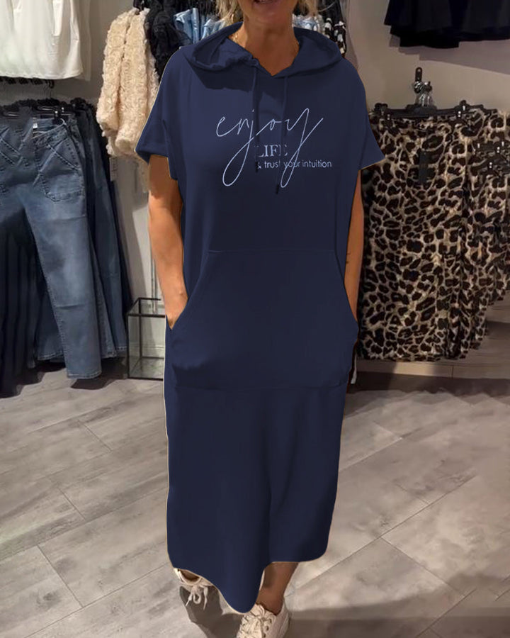 Sásquia - Casual haljina s kapuljačom