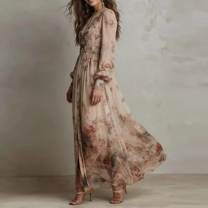 Amelia - Vestido Maxi Floral Vintage