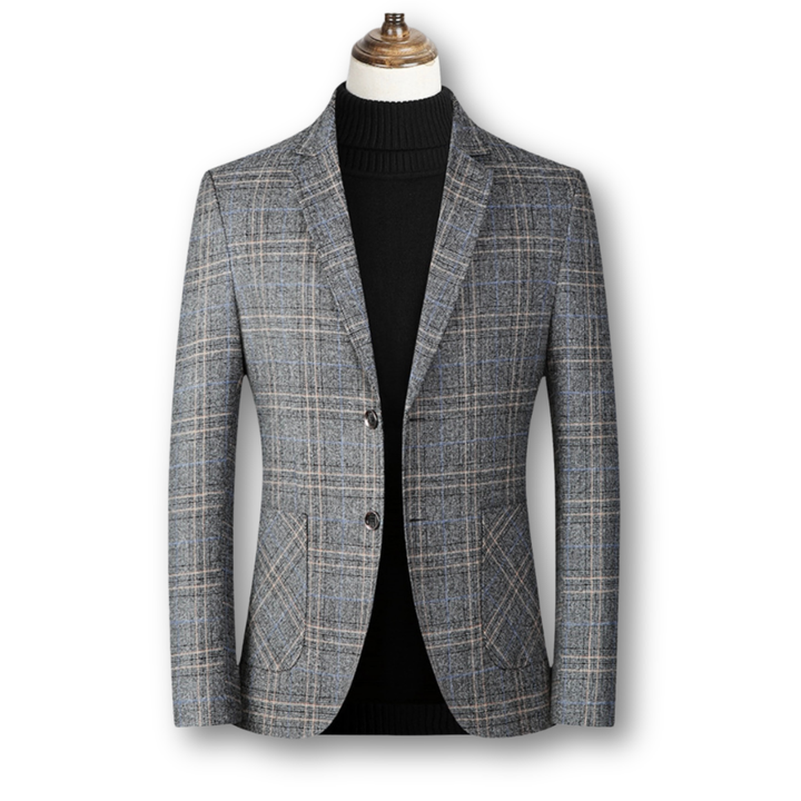 Domenico | Elegantan Blazer u Škotskom Tkanju