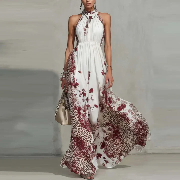 Isabella - Vestido Maxi Halter Floral