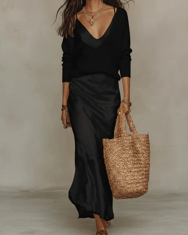 Niketa | Elegantni Dvodijelni Maxi Set
