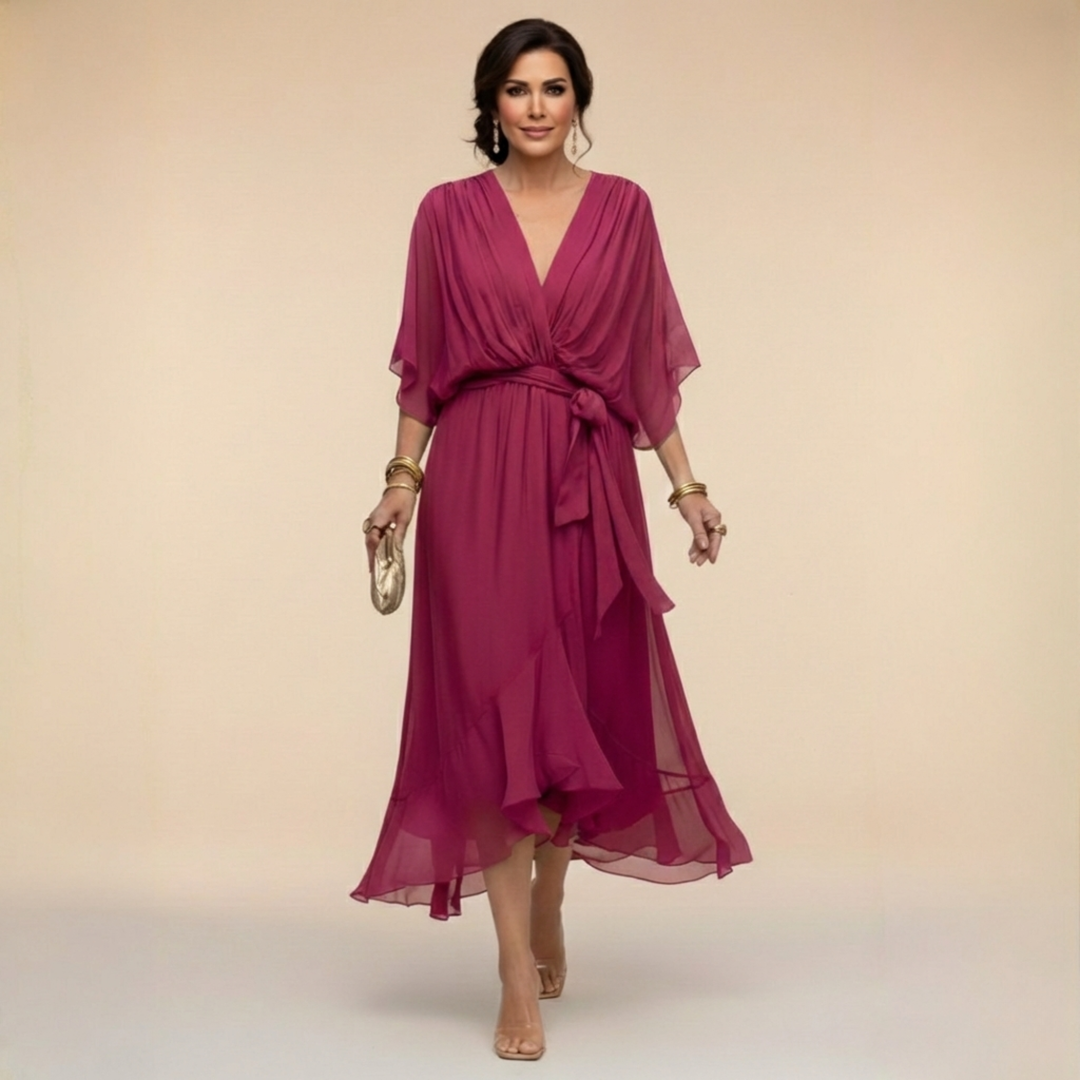 Haljina Celeste Chiffon Fluida