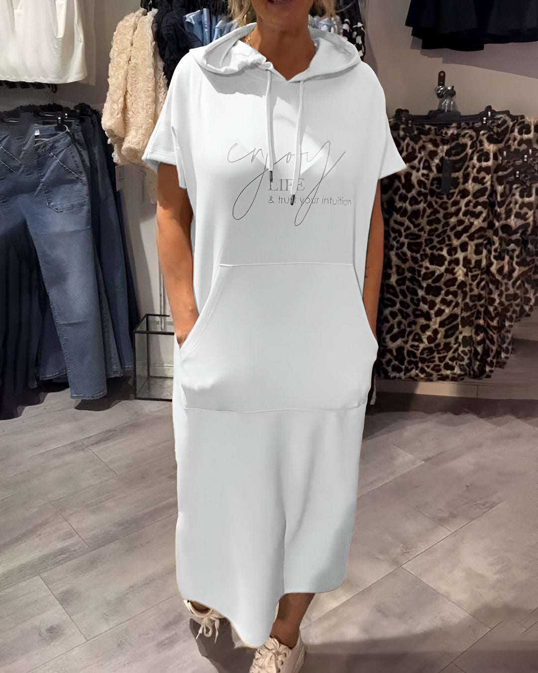 Sásquia - Casual haljina s kapuljačom