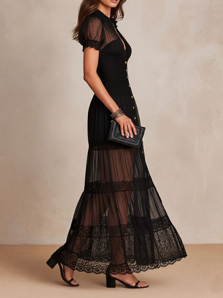 Gillian - Vestido Maxi Rendado