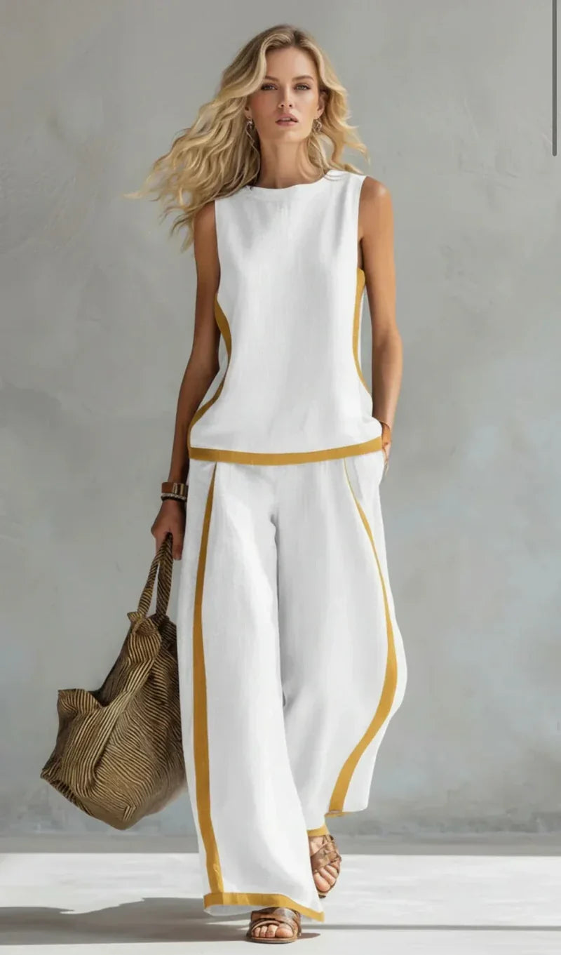 Evelyn - Conjunto Perna Larga Elegante
