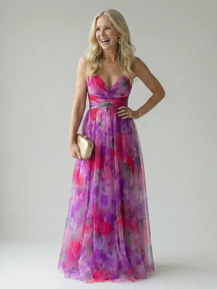 Isabella - Vestido Maxi Floral Cruzado