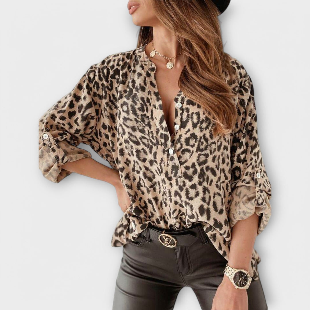 Jasna - Moderna Bluza s Leopardom