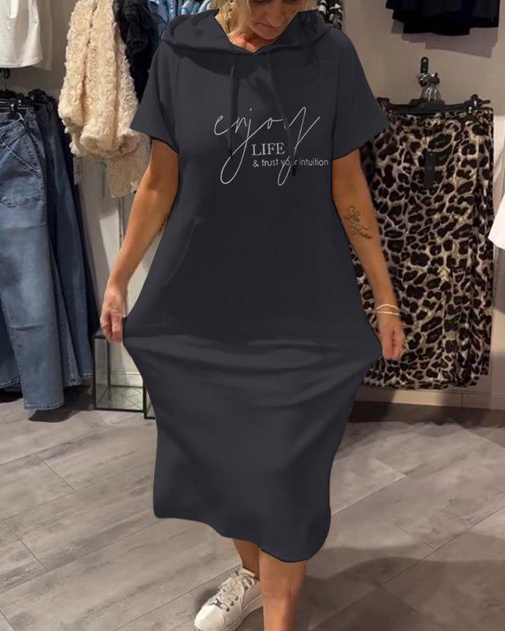 Sásquia - Casual haljina s kapuljačom
