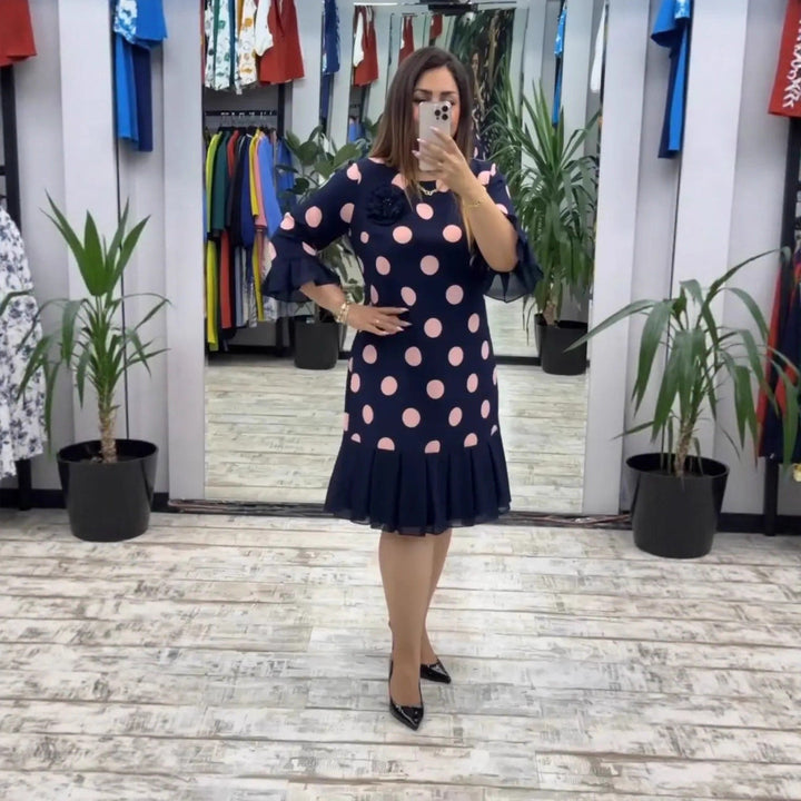 Helena - Elegantna haljina s točkicama