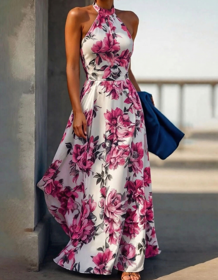 Marielle – Cvjetni Print Otvorenih Leđa