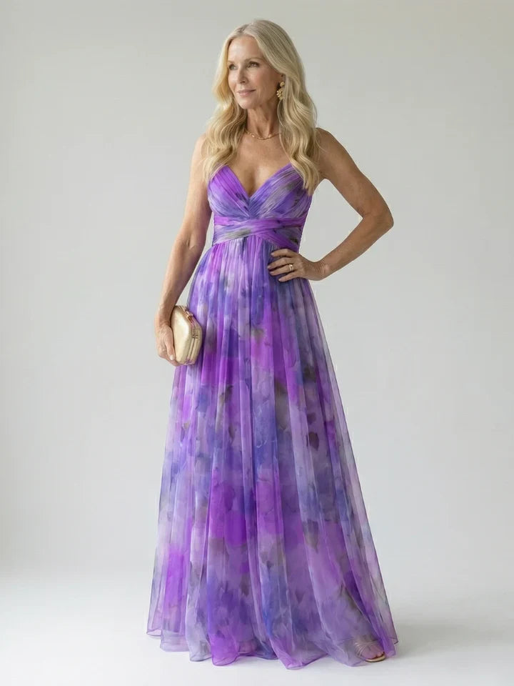Isabella - Vestido Maxi Floral Cruzado
