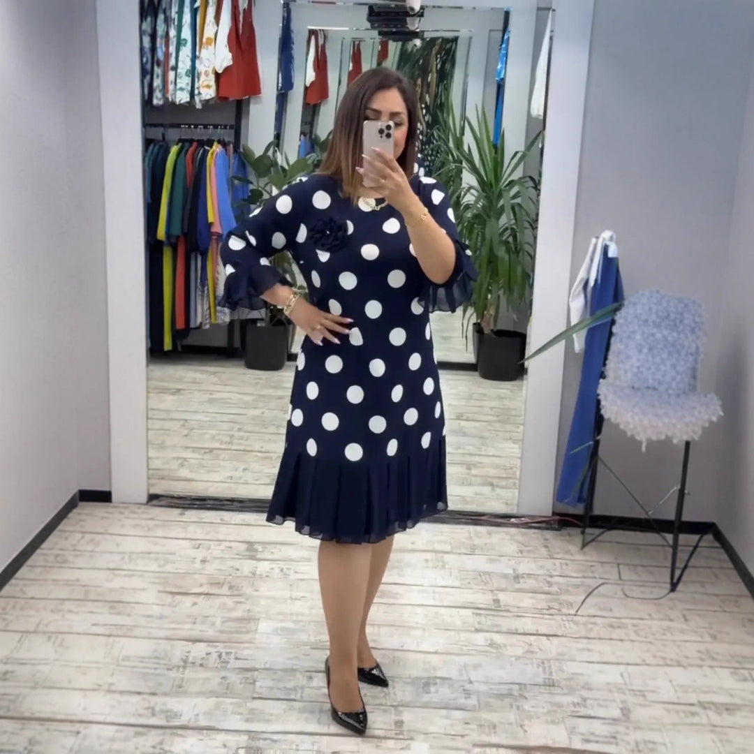 Helena - Elegantna haljina s točkicama