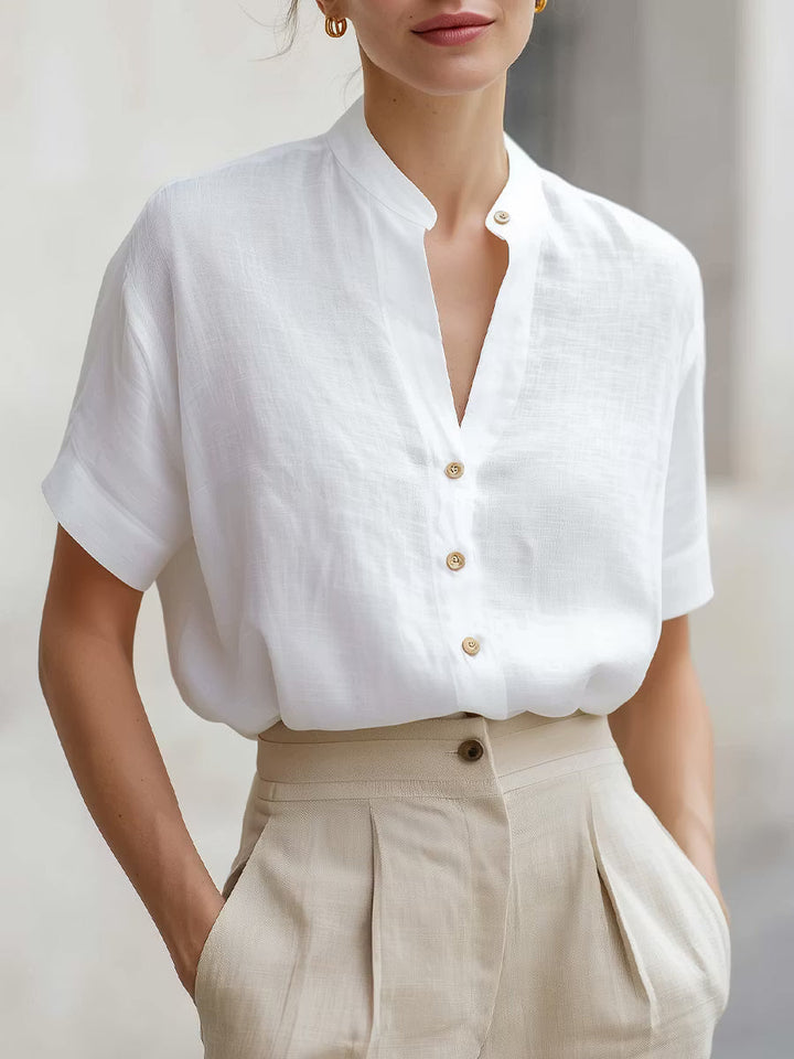 Marta - Blusa Colarinho Elegante