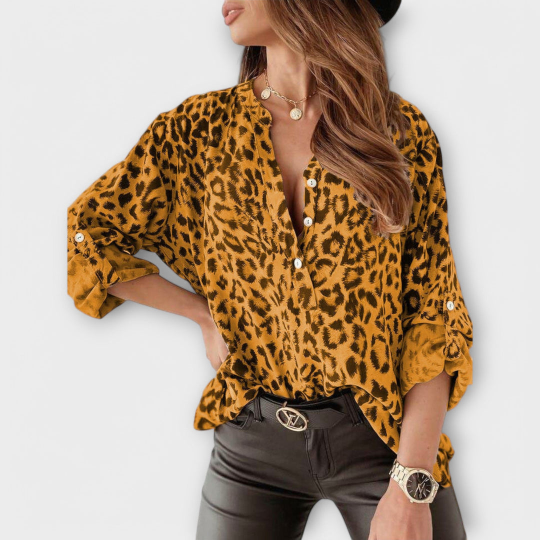 Jasna - Moderna Bluza s Leopardom