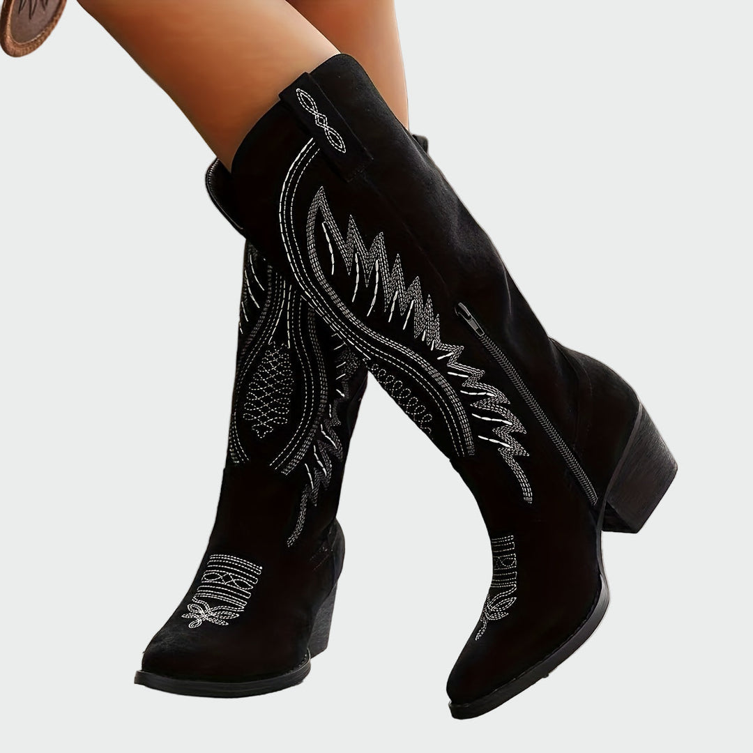 Biserka - Stylish vezene western čizme