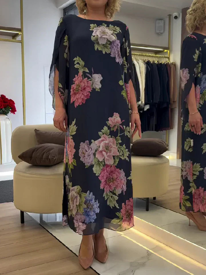 Lia - Maxi haljina s cvjetnim uzorkom od chiffona
