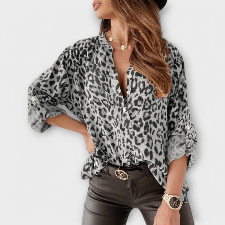 Jasna - Moderna Bluza s Leopardom