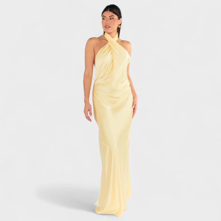 Soleil – Žuti Saten Halter