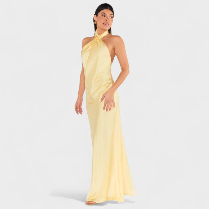 Soleil – Žuti Saten Halter