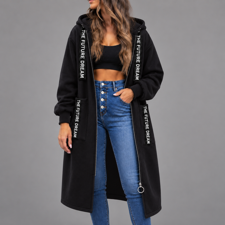 Katarina | Fleece oversized kaput s kapuljačom