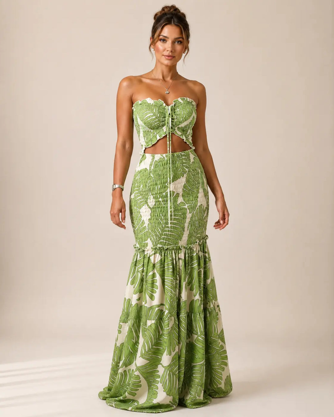 Alessia - Vestido Maxi Tropical