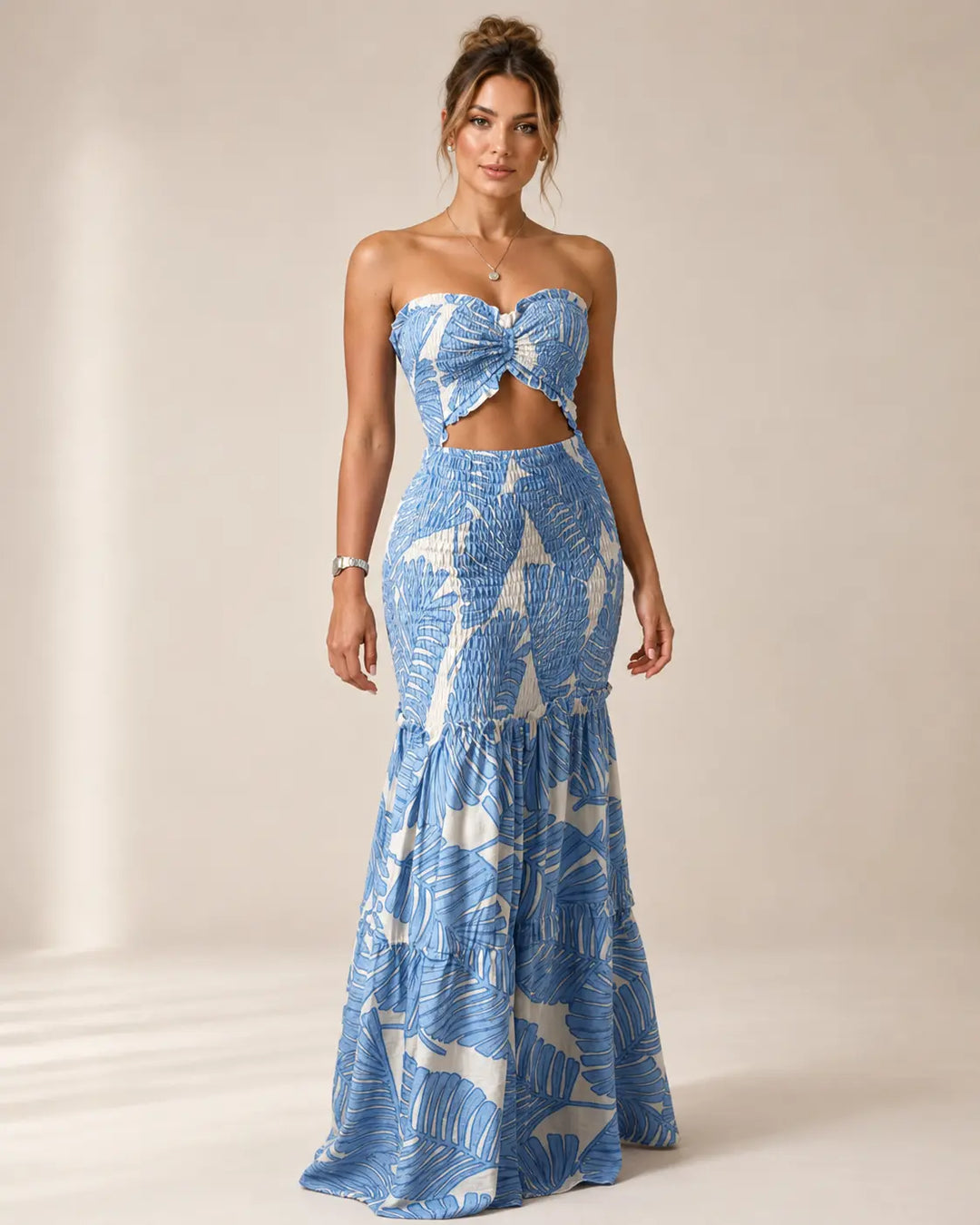 Alessia - Vestido Maxi Tropical