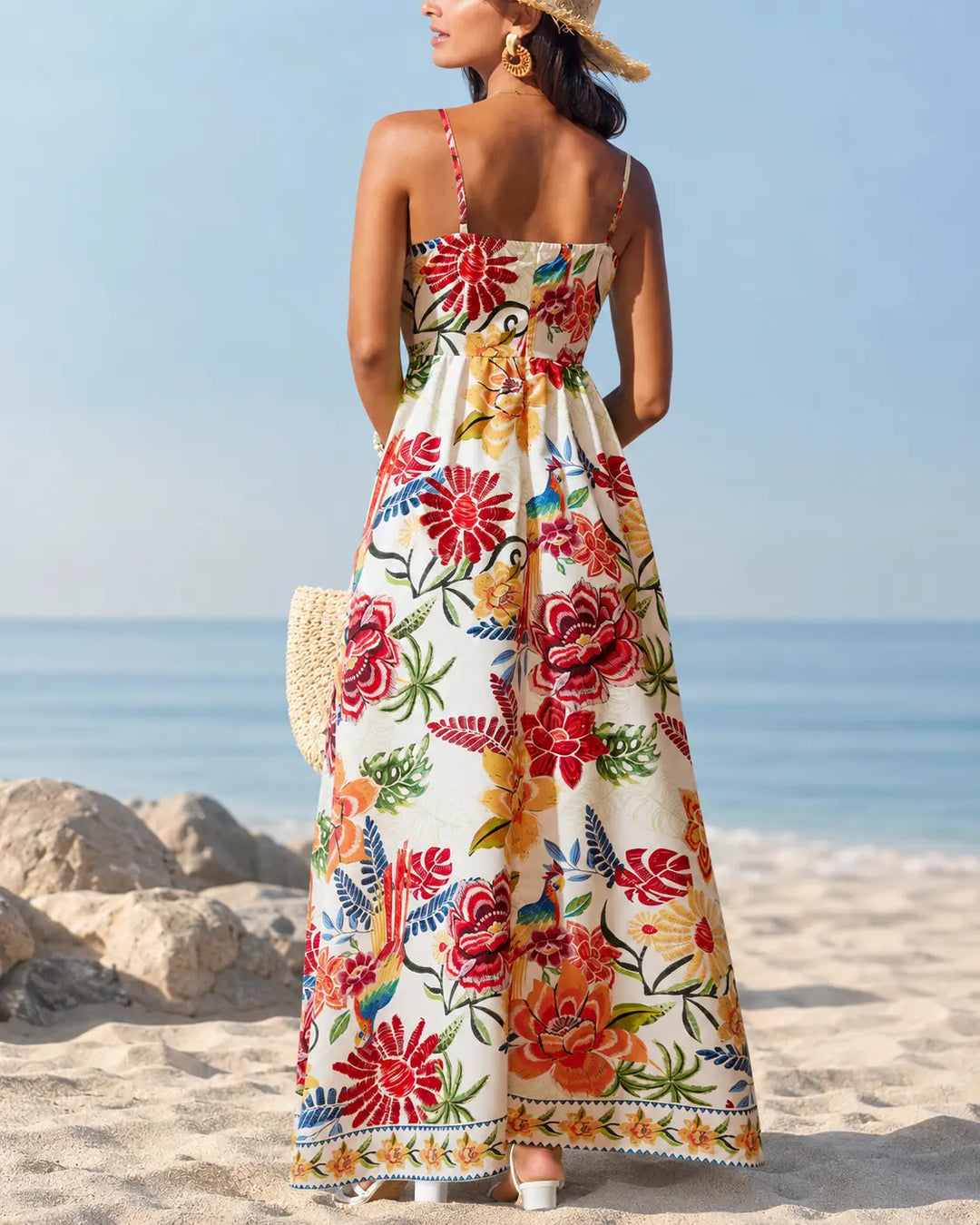 Marbella - Vestido Maxi Floral Tropical