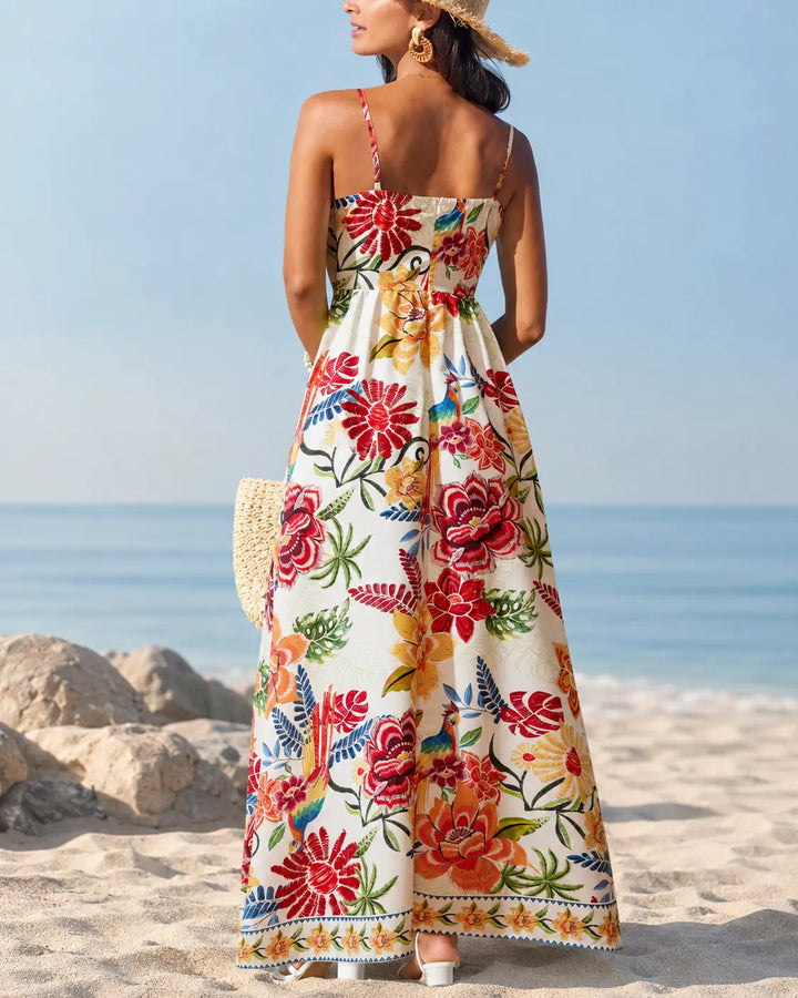 Marbella - Vestido Maxi Floral Tropical