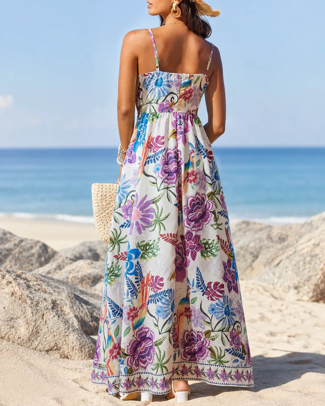 Marbella - Vestido Maxi Floral Tropical