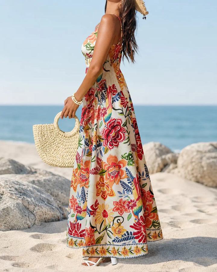 Marbella - Vestido Maxi Floral Tropical