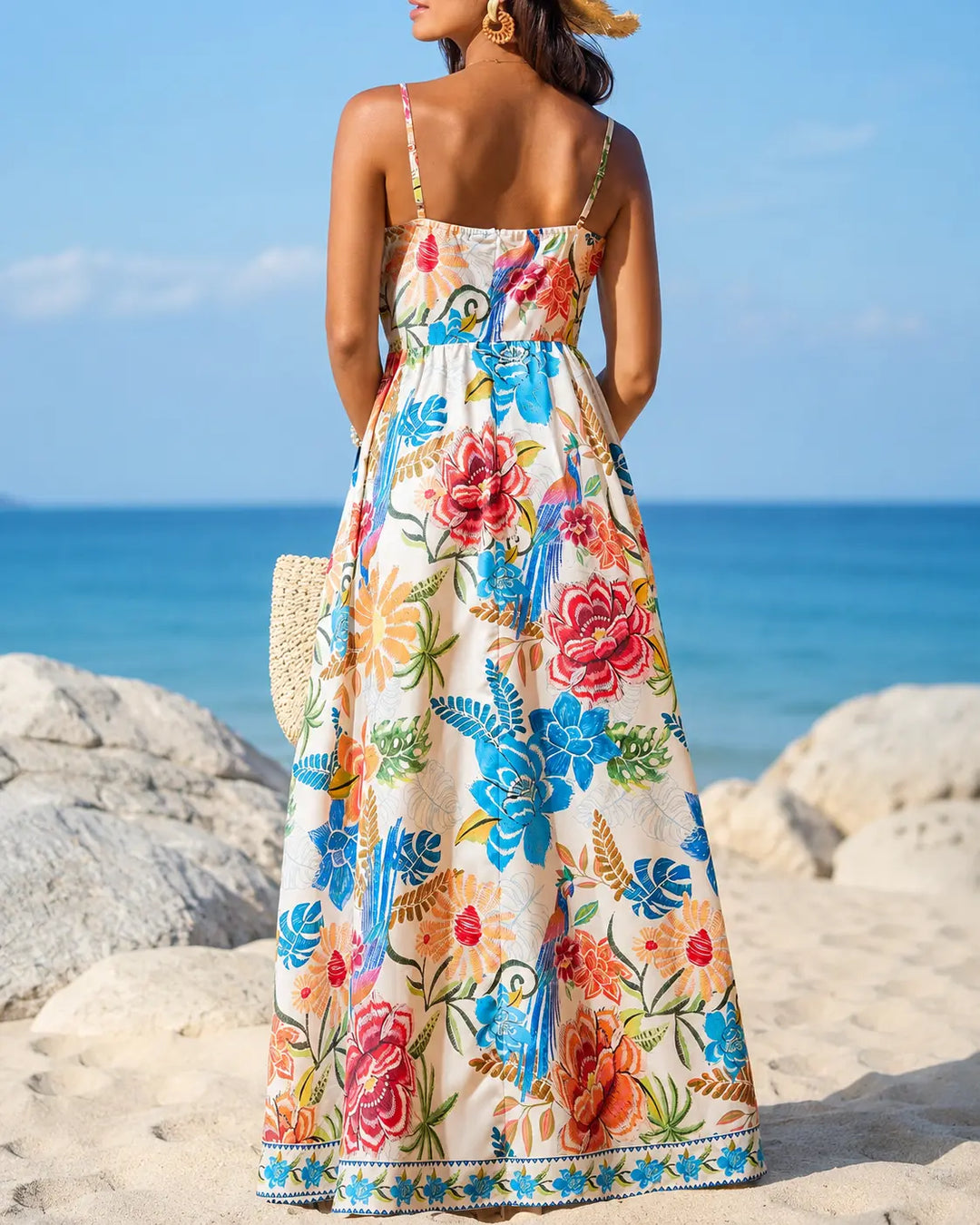 Marbella - Vestido Maxi Floral Tropical