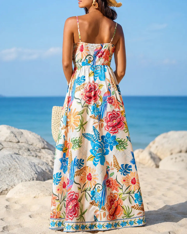 Marbella - Vestido Maxi Floral Tropical