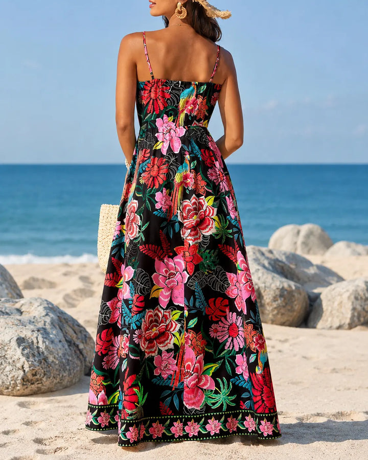 Marbella - Vestido Maxi Floral Tropical