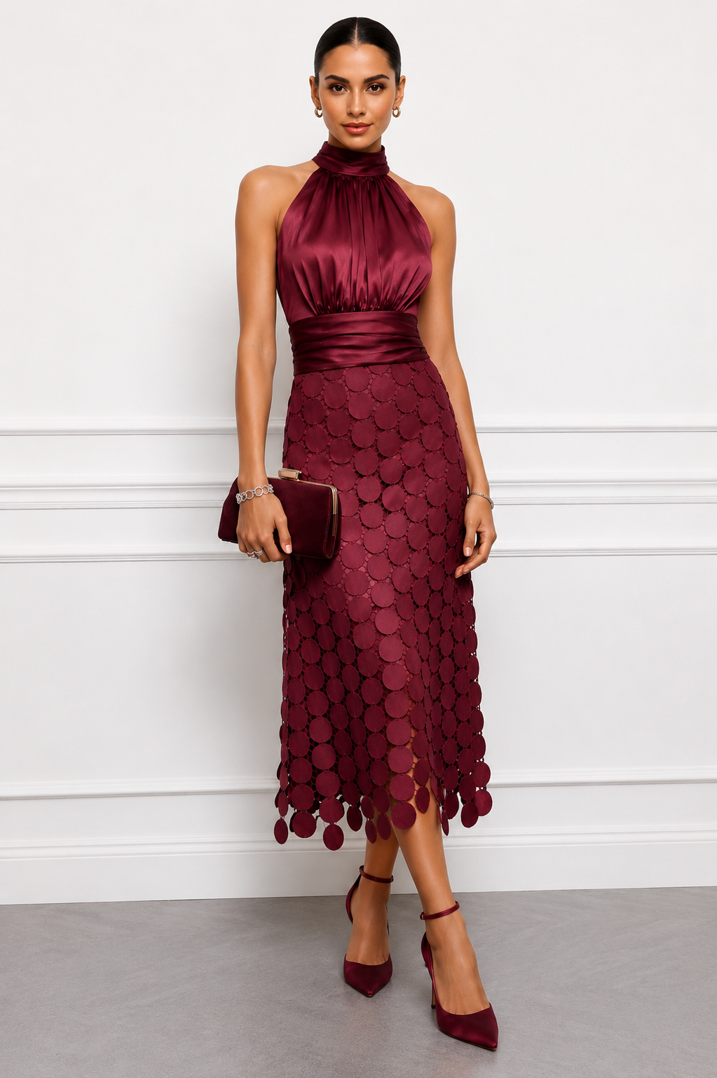 Celine - Elegantna midi haljina za ceremonije