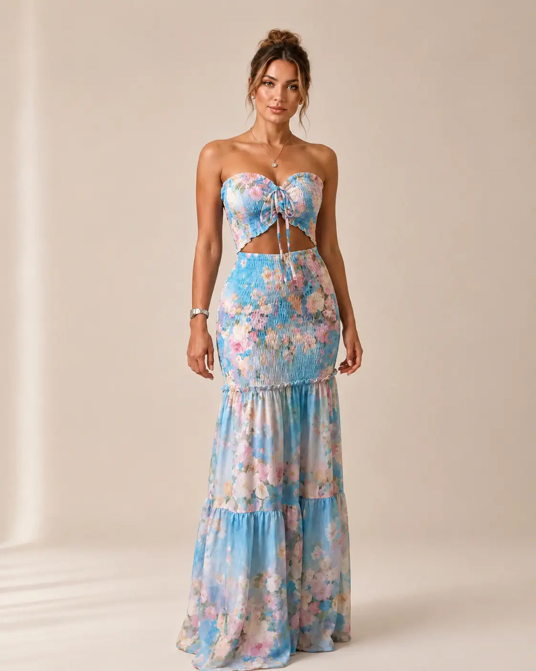 Alessia - Vestido Maxi Tropical