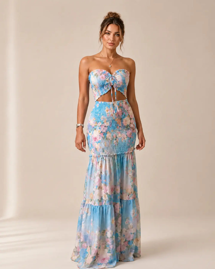 Alessia - Vestido Maxi Tropical