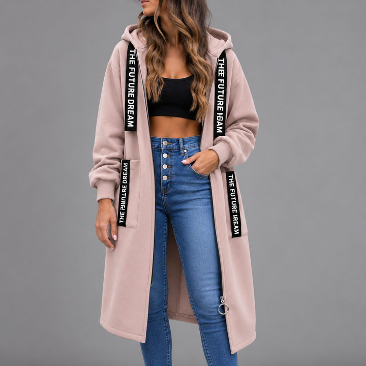 Katarina | Fleece oversized kaput s kapuljačom